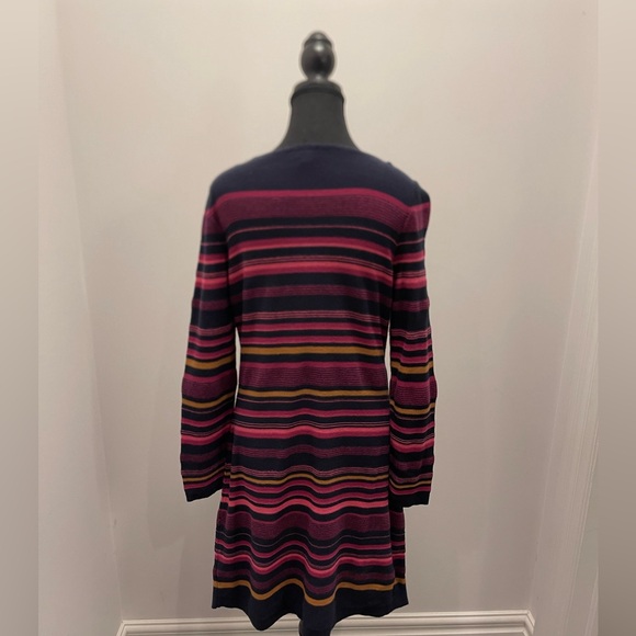Monsoon Knitted Striped Sweater Dress - Picture 2 of 3